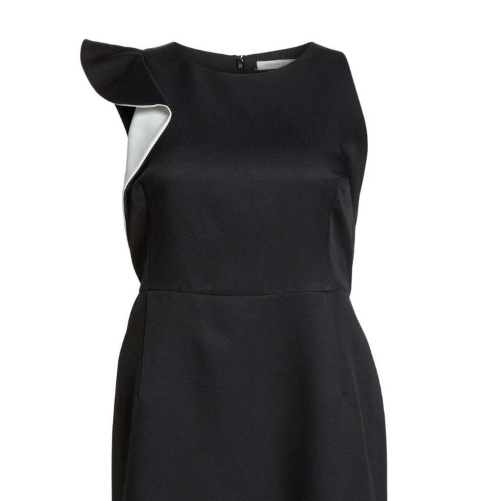 COOPER ST Contrast frill flare dress plus size 14W